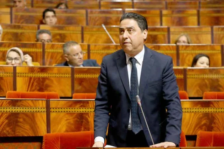 عمر حجيرة : ثلاث جهات تهيمن على غالبية صادرات المغرب بنسبة 85% Omar hjira seance consacrre aux questions orales3 768x512 1.webp.webp